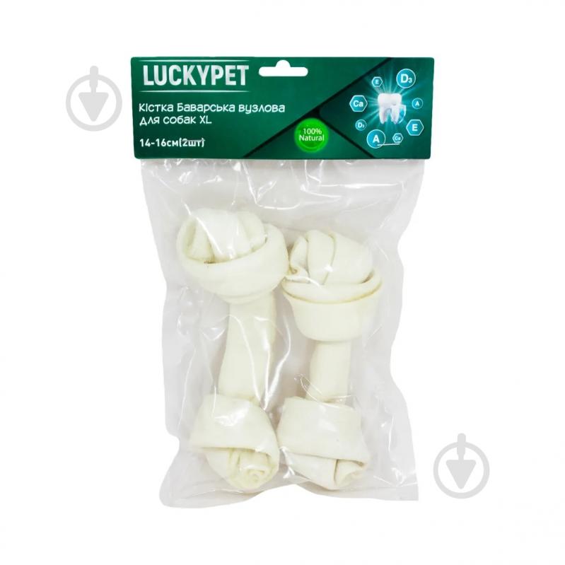 Кістка для собак Lucky Pet Баварська вузлова №3 XL 14-16 см 2 шт./уп. - фото 1 Кістка для собак Lucky Pet Баварська вузлова №3 XL 14-16 см 2 шт./уп. - фото 1