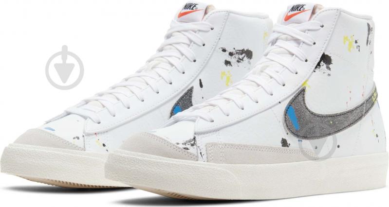 Кроссовки мужские демисезонные Nike Blazer Mid '77 DC7331-100 р.41 белые - фото 6