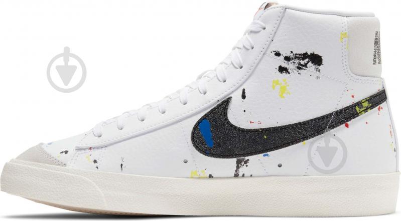 Кроссовки мужские демисезонные Nike Blazer Mid '77 DC7331-100 р.42,5 белые - фото 4