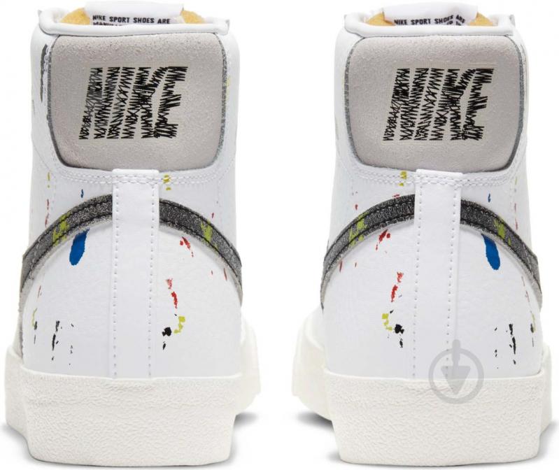 Кроссовки мужские демисезонные Nike Blazer Mid '77 DC7331-100 р.42,5 белые - фото 5