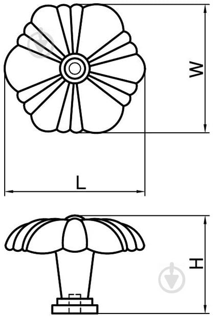 Мебельная ручка кнопка Ferro Fiori 18513 D 4460.01.32 бронза - фото 4