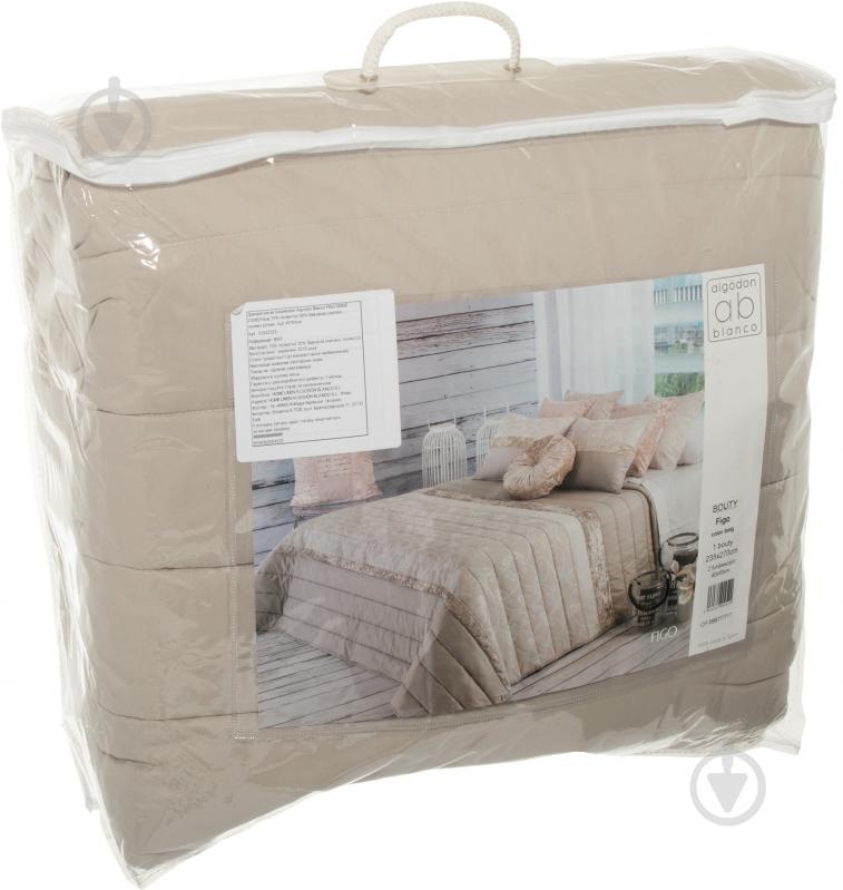 Покрывало FIGO 235x270 см Algodon Blanco бежевый - фото 3