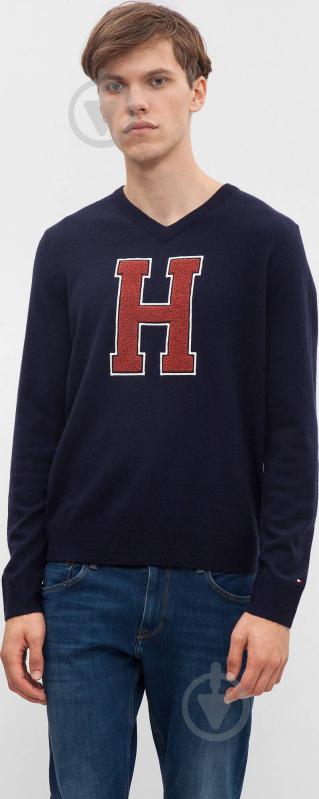 Джемпер Tommy Hilfiger MATTHEW V-NK CF MW0MW03167-31 р. 2XL синий - фото 1