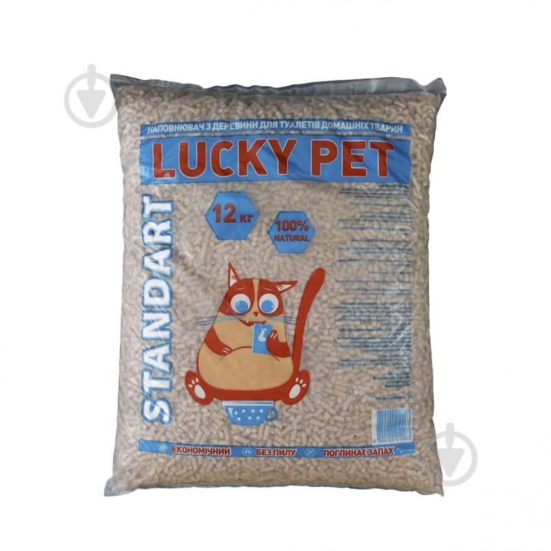 Наполнитель для кошачьего туалета Lucky Pet Стандарт древесный 12 кг - фото 1 Наполнитель для кошачьего туалета Lucky Pet Стандарт древесный 12 кг - фото 1