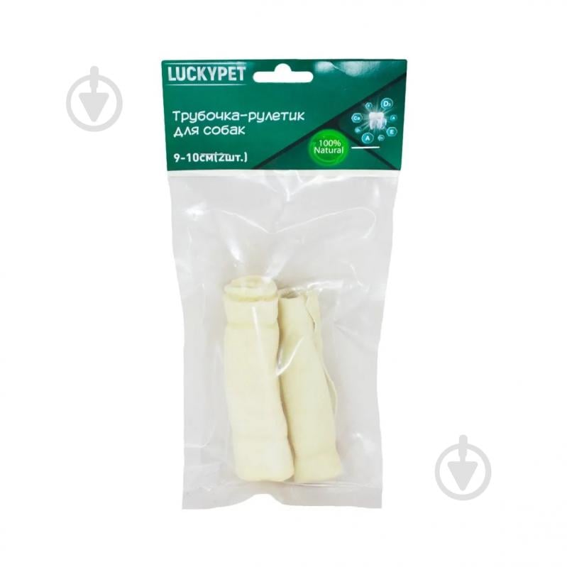 Ласощі Lucky Pet трубочка-рулетик №4 9-10 см 2 шт./уп. - фото 1