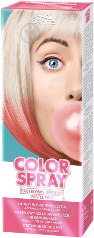 Спрей тонуючий Joanna Hair Color рожевий 150 мл - фото 1