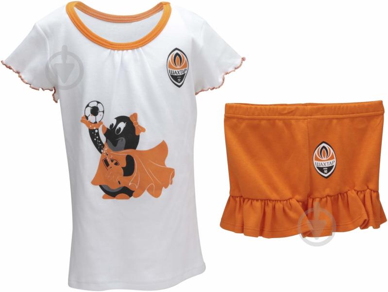 Костюм детский Шахтар р. 116 бело-оранжевый 2799 - фото 1