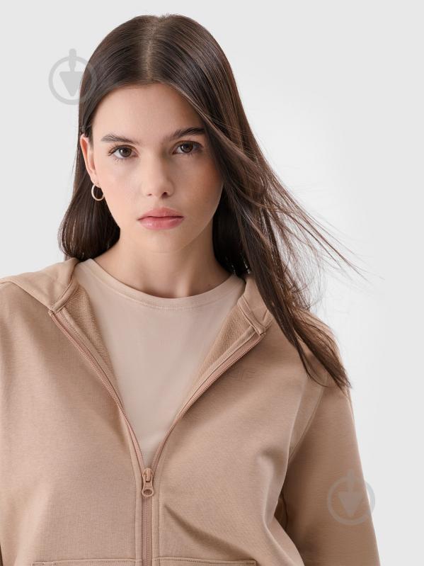 Джемпер 4F SWEATSHIRT F1620 4FWSS25TSWSF1620-83S р.2XL бежевый - фото 4 Джемпер 4F SWEATSHIRT F1620 4FWSS25TSWSF1620-83S р.2XL бежевый - фото 4