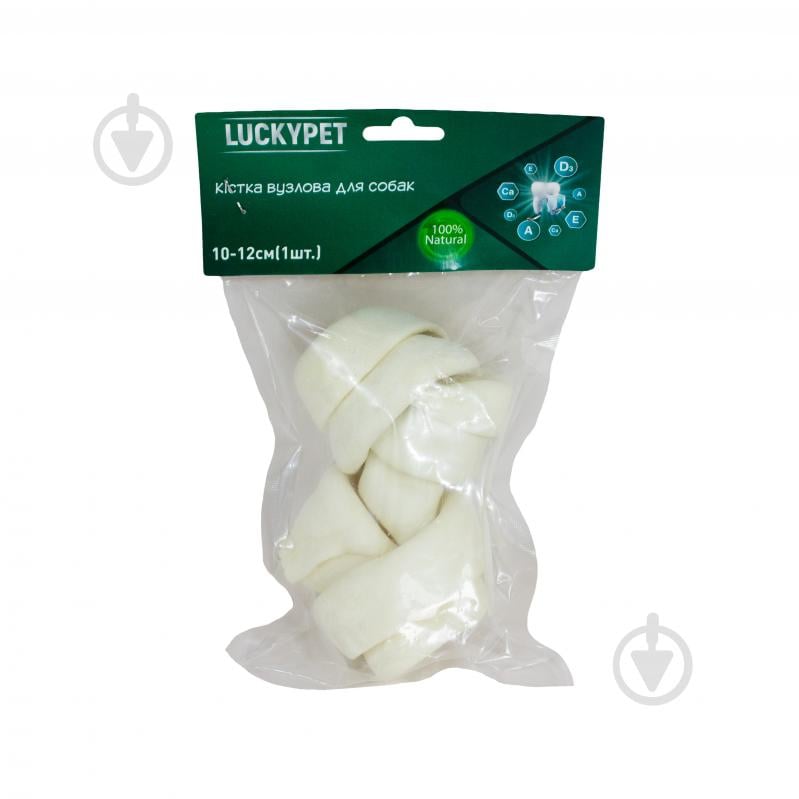 Кістка для собак Lucky Pet вузлова №5 10-12 см - фото 1 Кістка для собак Lucky Pet вузлова №5 10-12 см - фото 1