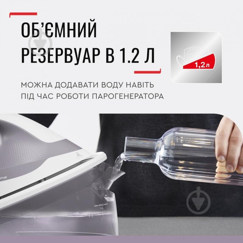 ВИТРИНА! Утюг с парогенератором Tefal Express Optimal SV4111E0 - фото 8 ВИТРИНА! Утюг с парогенератором Tefal Express Optimal SV4111E0 - фото 8