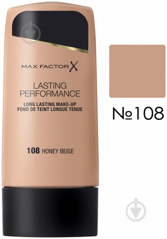 Тональная основа Max Factor LASTING PERFORMANCE № 108 медово-бежевый 35 мл - фото 2