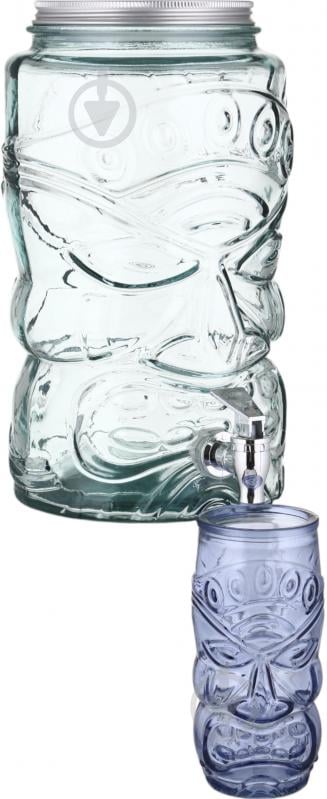 Склянка висока San Miguel Tiki блакитно-сіра 550 мл 1 шт. - фото 3