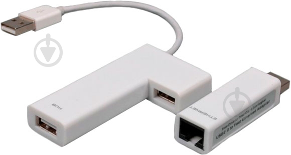 Адаптер Viewcon VC 450 W USB 2.0 на ethernet + hub (VE450W) - фото 2 Адаптер Viewcon VC 450 W USB 2.0 на ethernet + hub (VE450W) - фото 2