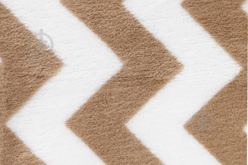 Плед Зигзаг 200x220 см бежевый UP! (Underprice) - фото 2