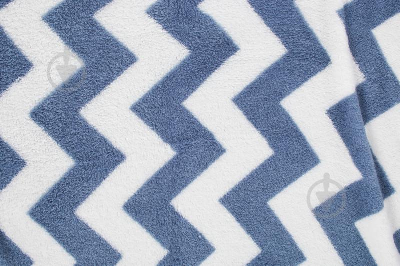 Плед Зигзаг 160x200 см сапфир Underprice - фото 2