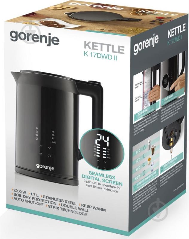 ВИТРИНА! Электрочайник Gorenje K17DWD II - фото 13 ВИТРИНА! Электрочайник Gorenje K17DWD II - фото 13