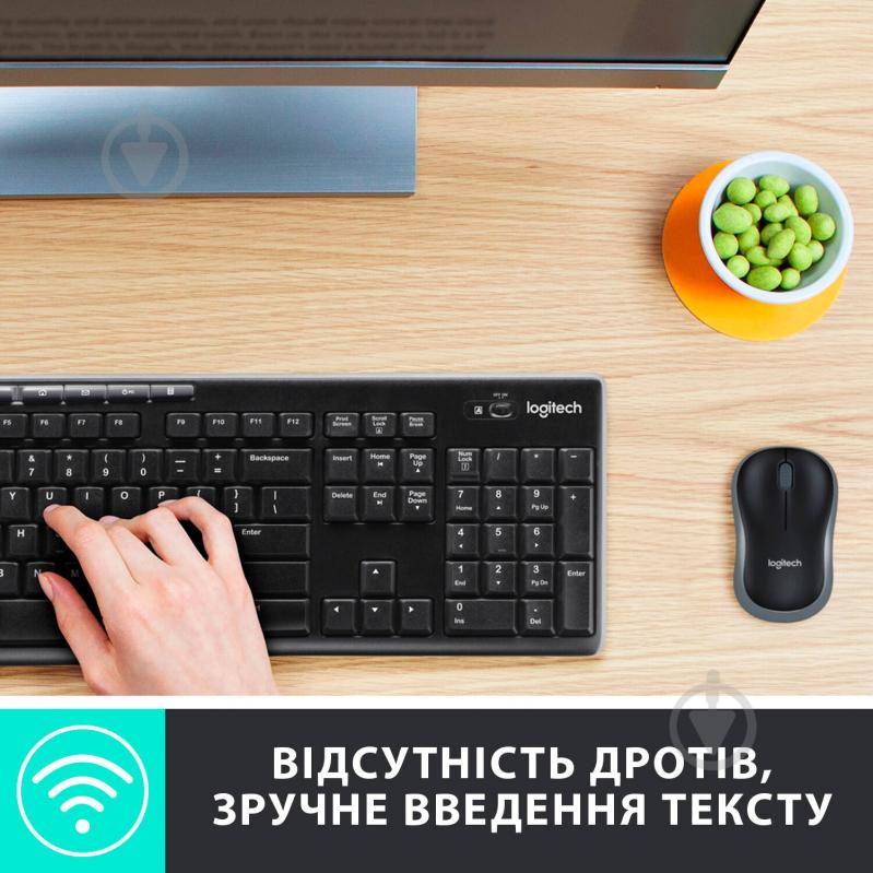 Комплект клавіатура та миша Logitech Wireless Combo MK270 RUS, EER (920-004518) - фото 2