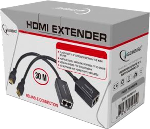 Подовжувач Cablexpert HDMI – HDMI 0,3 м чорний (DEX-HDMI-01) - фото 2