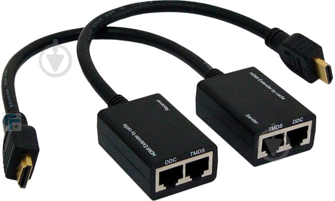 Подовжувач Cablexpert HDMI – HDMI 0,3 м чорний (DEX-HDMI-01) - фото 1