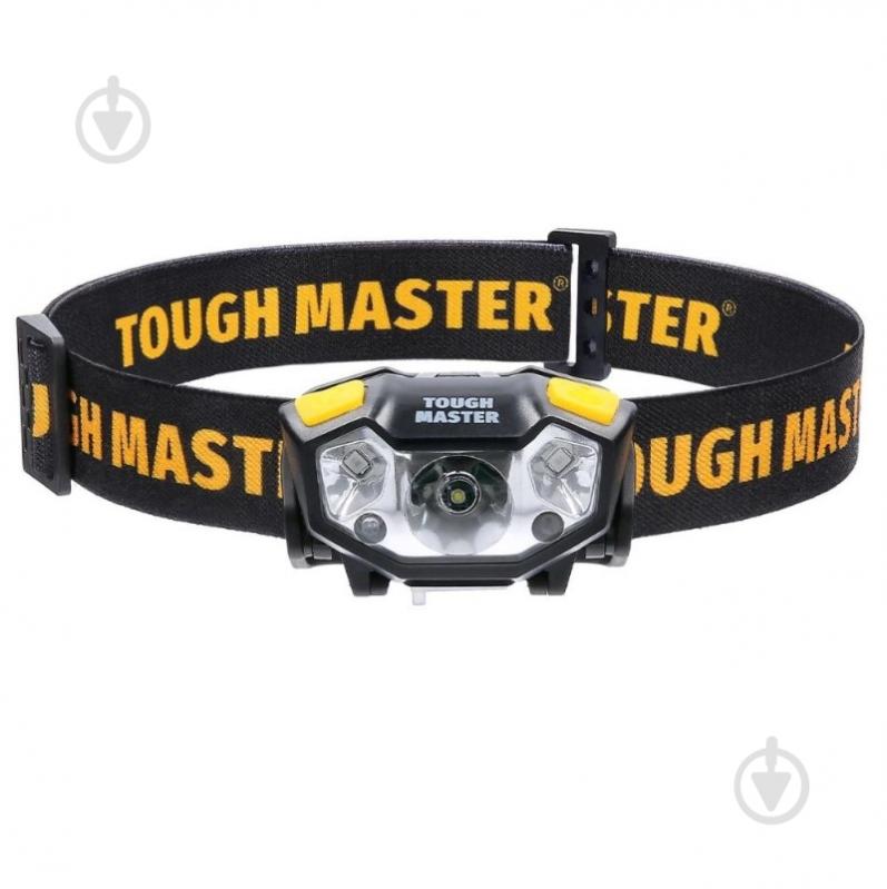 Фонарь налобный Tough Master LED с датчиком движения 250 lm TM-HMS250 - фото 1