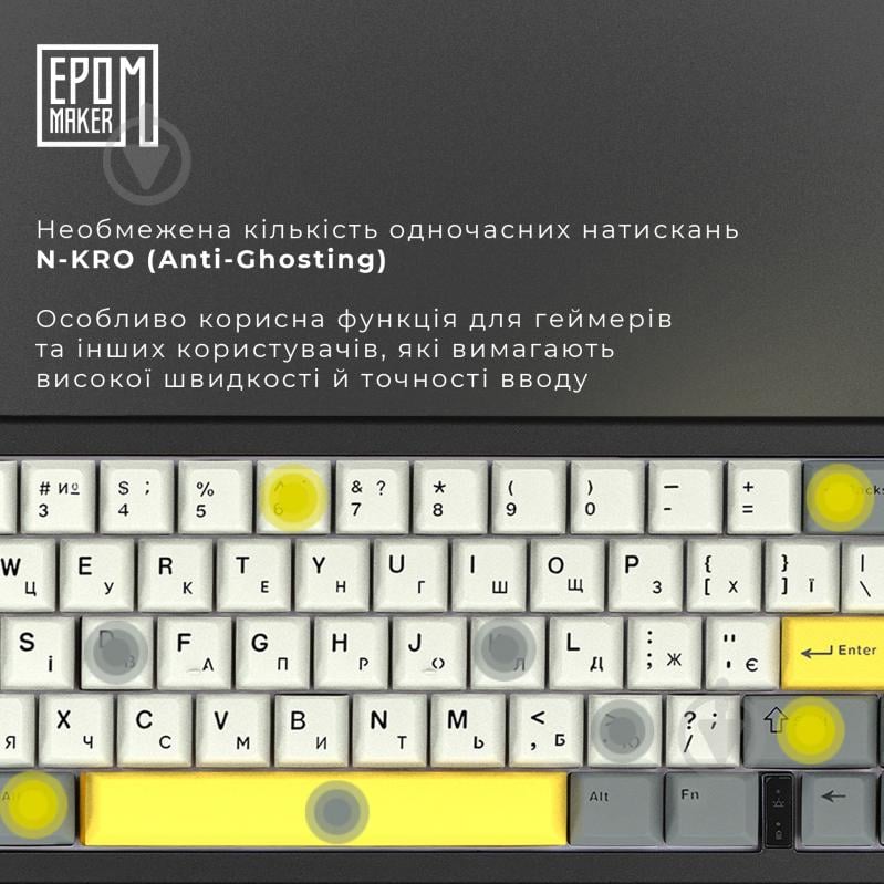 Клавиатура беспроводная EPOMAKER (EK68-B-BV2) EK68 65% Budgerigar V2 Switch Hot-Swap black - фото 14 Клавиатура беспроводная EPOMAKER (EK68-B-BV2) EK68 65% Budgerigar V2 Switch Hot-Swap black - фото 14