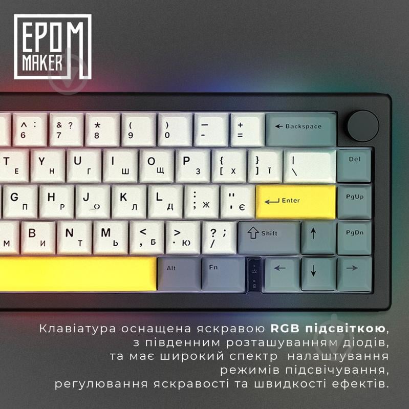 Клавиатура беспроводная EPOMAKER (EK68-B-BV2) EK68 65% Budgerigar V2 Switch Hot-Swap black - фото 15 Клавиатура беспроводная EPOMAKER (EK68-B-BV2) EK68 65% Budgerigar V2 Switch Hot-Swap black - фото 15