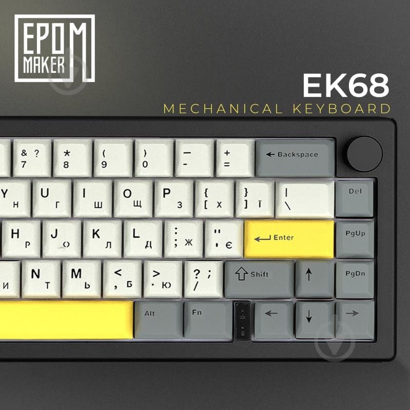 Клавиатура беспроводная EPOMAKER (EK68-B-BV2) EK68 65% Budgerigar V2 Switch Hot-Swap black - фото 3 Клавиатура беспроводная EPOMAKER (EK68-B-BV2) EK68 65% Budgerigar V2 Switch Hot-Swap black - фото 3