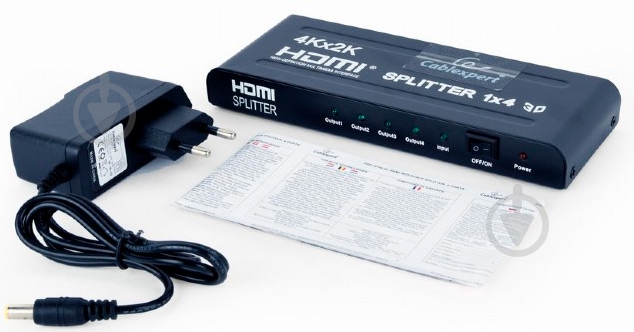 Разветвитель Cablexpert HDMI – HDMI черный (DSP-4PH4-02) - фото 3 Разветвитель Cablexpert HDMI – HDMI черный (DSP-4PH4-02) - фото 3