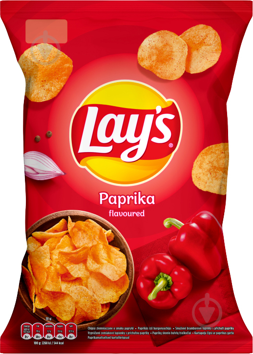 Чипсы Lay's со вкусом паприки 140 г - фото 1