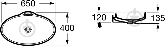 Умивальник ROCA Urbi-5 A327229000 - фото 2