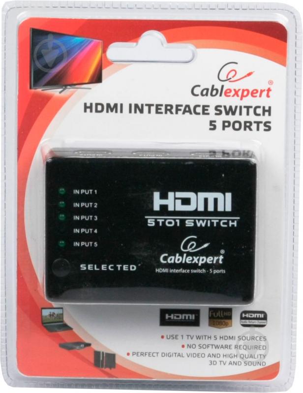 Перехідник Cablexpert HDMI – HDMI чорний (DSW-HDMI-53) - фото 2