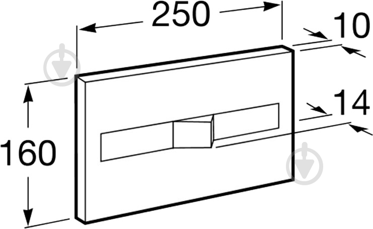 Панель змиву ROCA Pro Dual A890096001 - фото 2