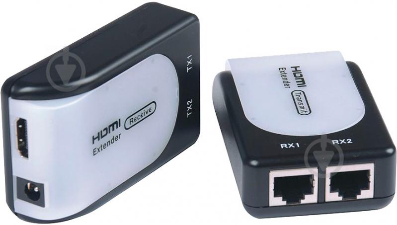 Подовжувач Viewcon HDMI – HDMI чорно-білий (VE517) - фото 1