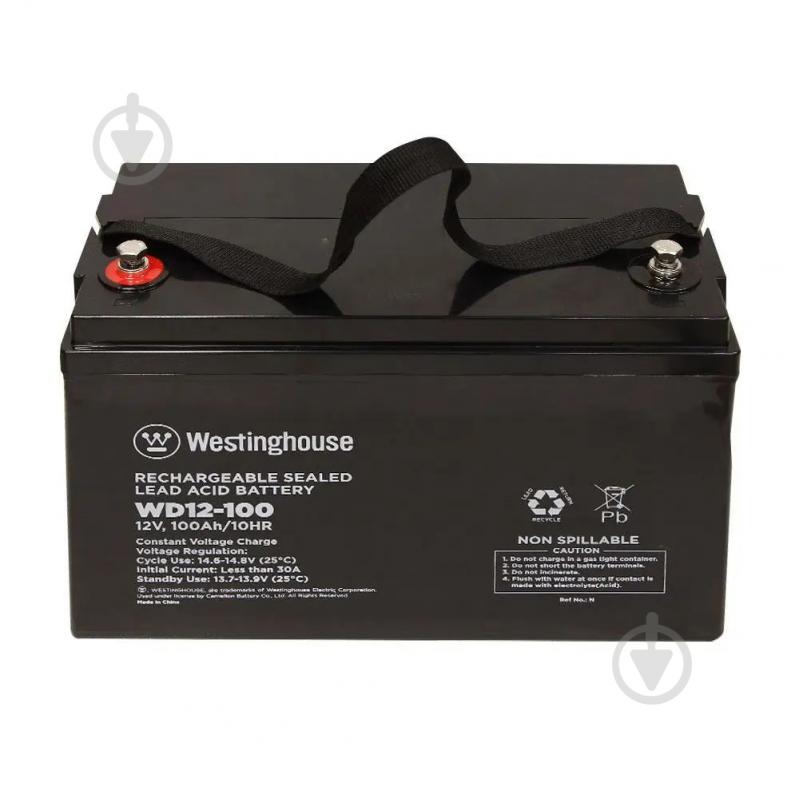 Батарея акумуляторна для ДБЖ Westinghouse свинцево-кислотна Deep Cycle 12V 100Ah terminal T16 WD12-100N-T16 - фото 1