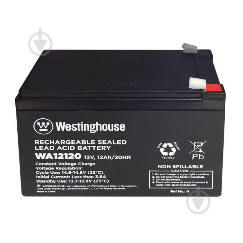 Батарея акумуляторна для ДБЖ Westinghouse свинцево-кислотна 12V 12Ah terminal F2 - фото 1