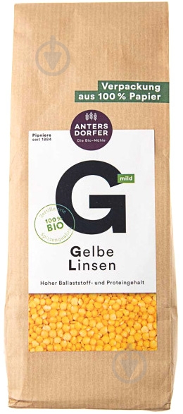 Сочевиця Antersdorfer Die Bio-Muhle жовта органічна 0,5 кг - фото 1 Сочевиця Antersdorfer Die Bio-Muhle жовта органічна 0,5 кг - фото 1