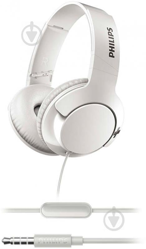 Навушники Philips BASS+ white (SHL3175WT/00) - фото 2