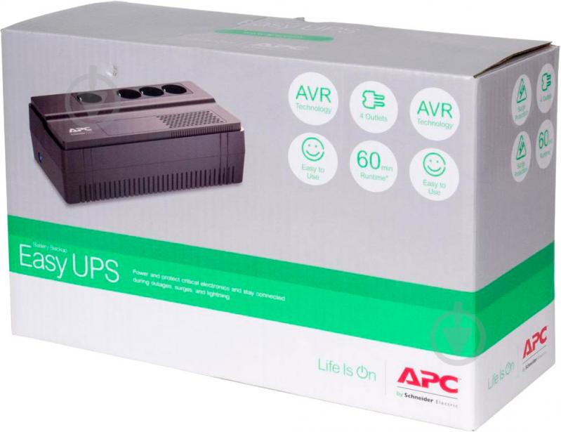 Источник бесперебойного питания (ИБП) APC BV500I-GR - фото 5