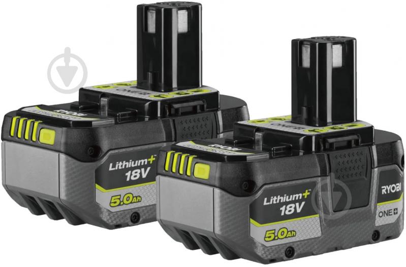 Комплект RYOBI акумуляторів ONE+ RB1850X2 18В (5133005305) - фото 1