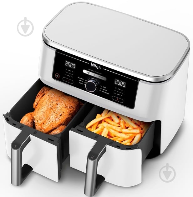 ВИТРИНА! Мультипечь NINJA Air Fryer Dual zone AF400EUWH - фото 8