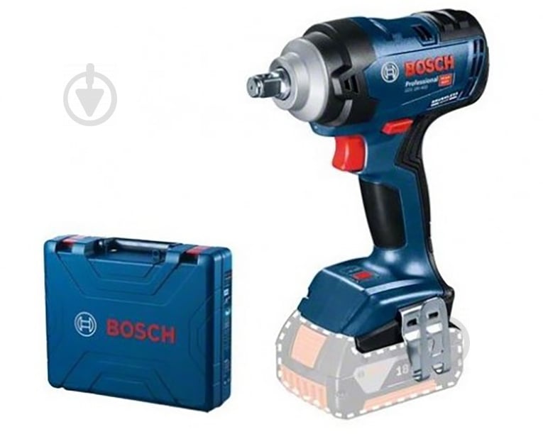 Гайковерт ударный аккумуляторный Bosch Professional GDS 18V-400 без АКБ и зарядного устройства 06019K0021 - фото 1