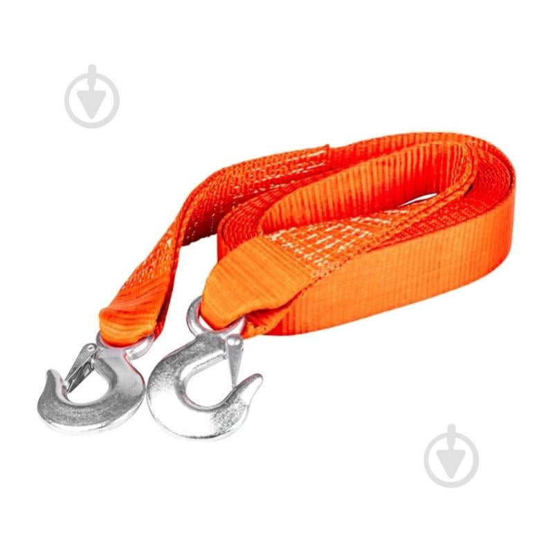 Трос буксирувальний AMiO 5 м 7 т 3991 помаранчевий - фото 1 Трос буксирувальний AMiO 5 м 7 т 3991 помаранчевий - фото 1