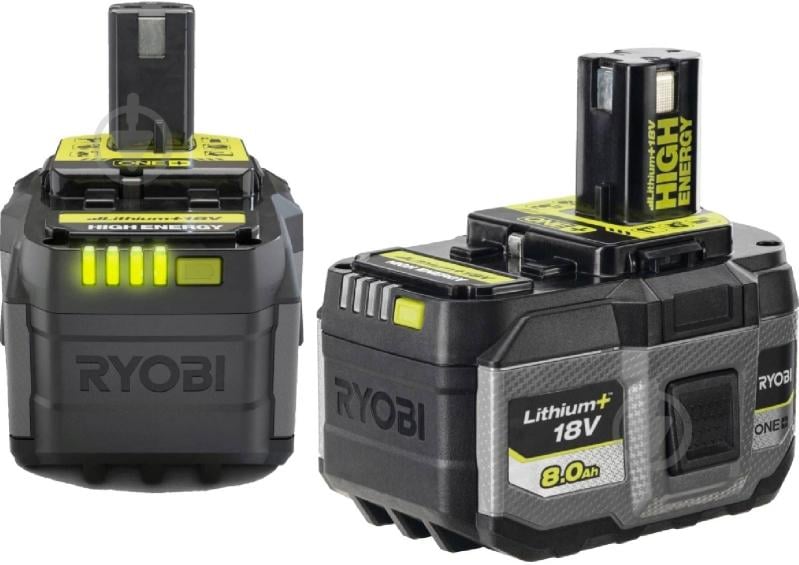 Акумулятор RYOBI ONE+ RB1880T High Energy Lithium+ 18В 8А·год (5133006264) - фото 3