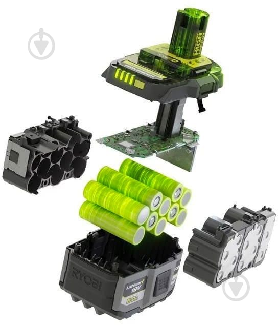 Акумулятор RYOBI ONE+ RB1880T High Energy Lithium+ 18В 8А·год (5133006264) - фото 4