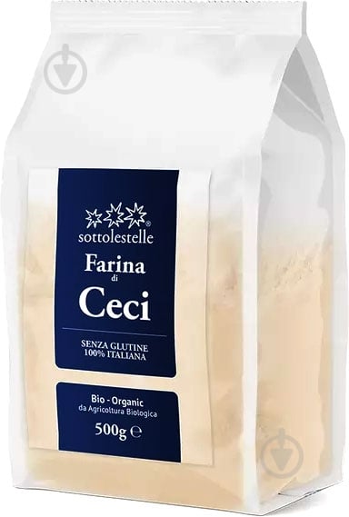Мука нутовая Sottolestelle органическая 500 г - фото 1 Мука нутовая Sottolestelle органическая 500 г - фото 1