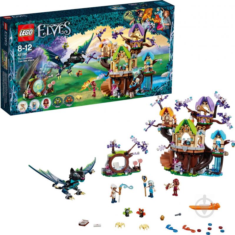 Конструктор LEGO Elves Атака летучих мышей на дерево Ельфенстар 41196 - фото 13