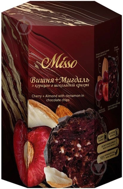 ᐉ Цукерки Misso фруктово-горіхові Вишня+Мигдаль з корицею в