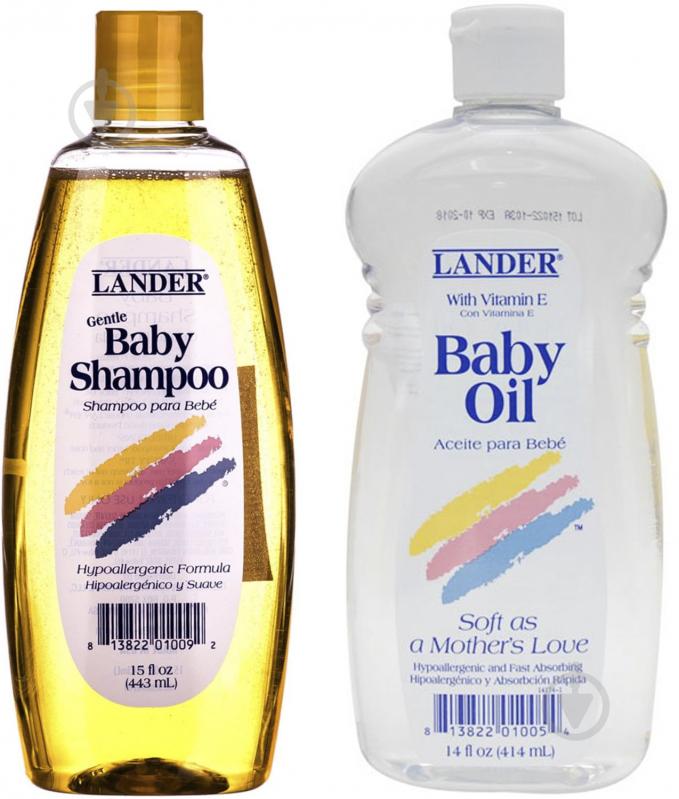 Шампунь Lander + масло Lander с витамином Е 443 мл 443 г - фото 1