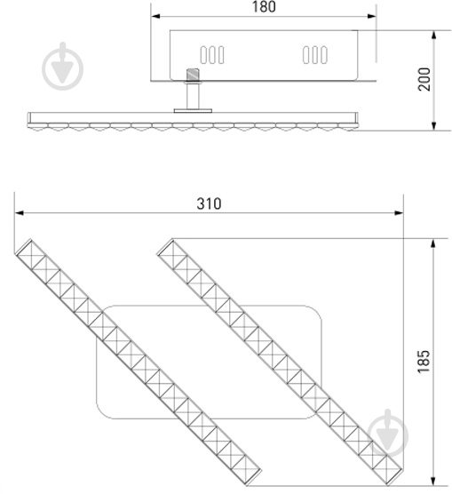 Бра Strotskis Soprano 90041/2 LED 8 Вт хром - фото 6