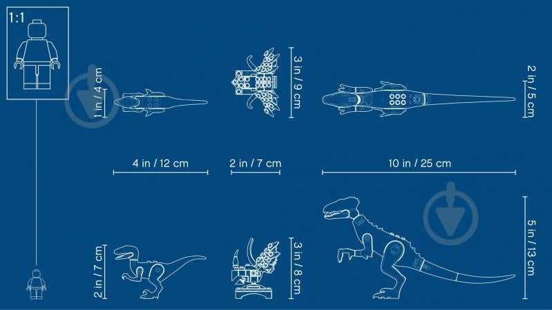 Конструктор LEGO Jurassic World Ярость индораптора в Локвуд-Истейт 75930 - фото 20